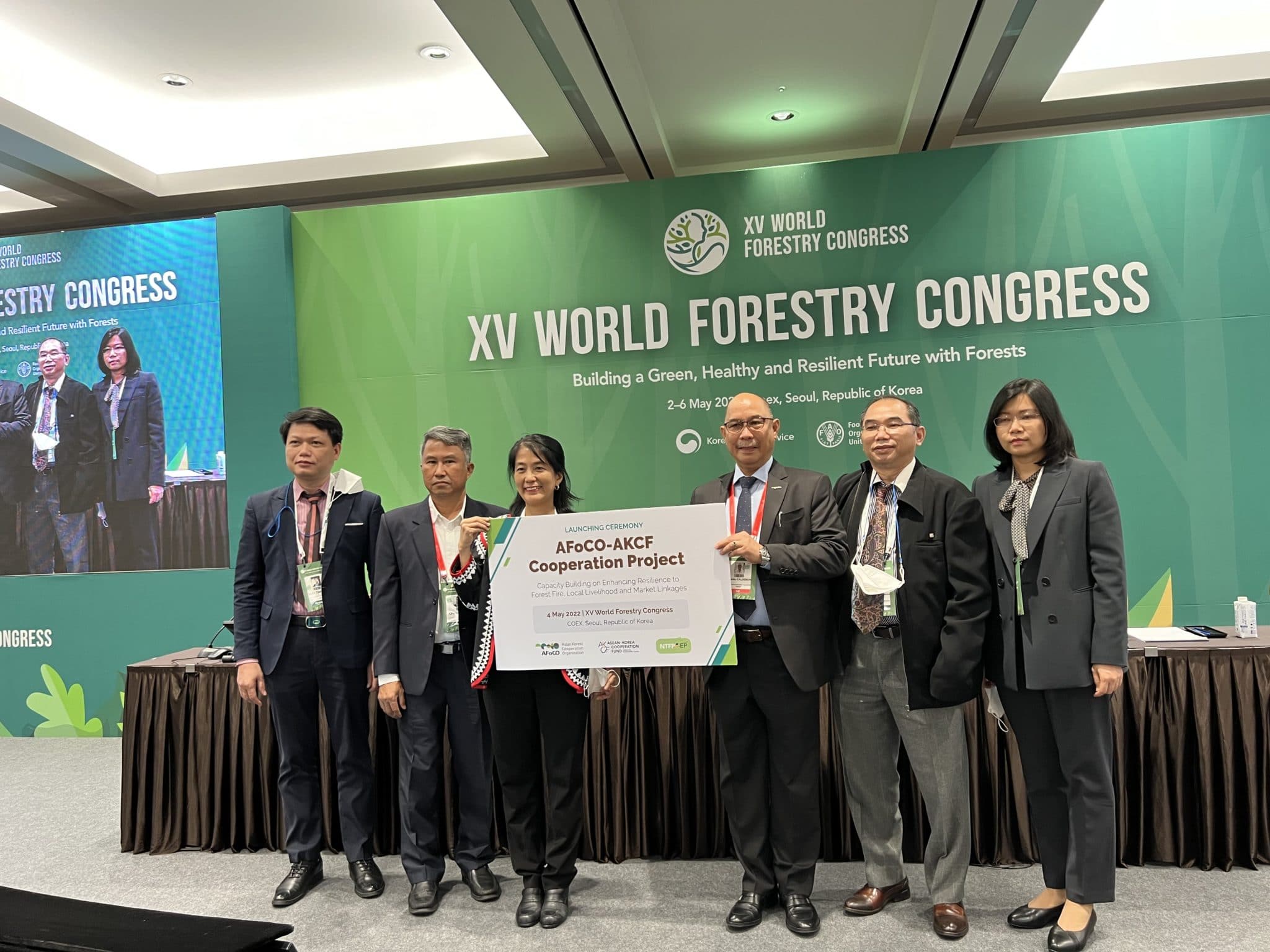 Launch of AFoCOAKCF Project at XV World Forestry Congress AFoCO